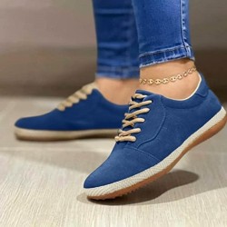 Sneakers Women Shoes Pure Pattern Canvas Shoe Casual Women Shoes Flat Lace-Up Women Platform Sneakers 